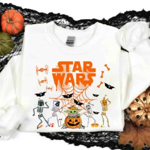 Skeleton Yoda Pumpkin Star Wars Halloween Shirt