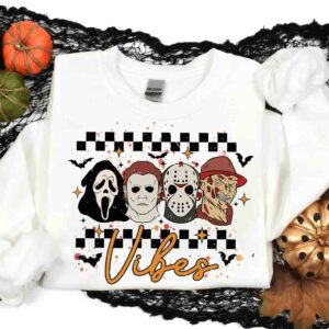 Horror Halloween Scary Movie Trendy Spooky Vibes Shirt