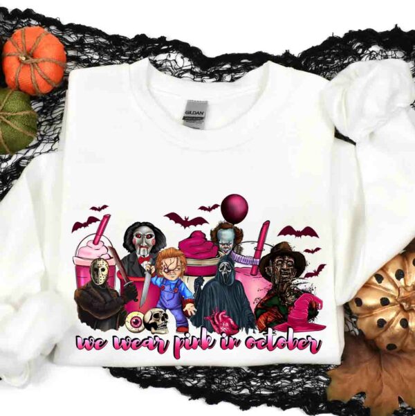 We Wear Pink In October Horror Shirt