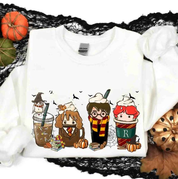 Halloween Harry Magic Coffee Latte Sweatshirt