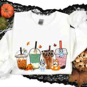 Bluey Halloween Coffee Pumpkin Shirt