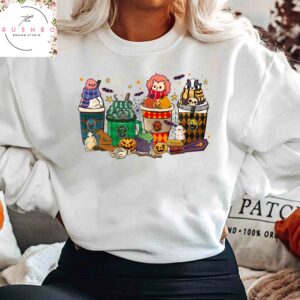 Cute Harry Potter Coffee Halloween Sweatshirt