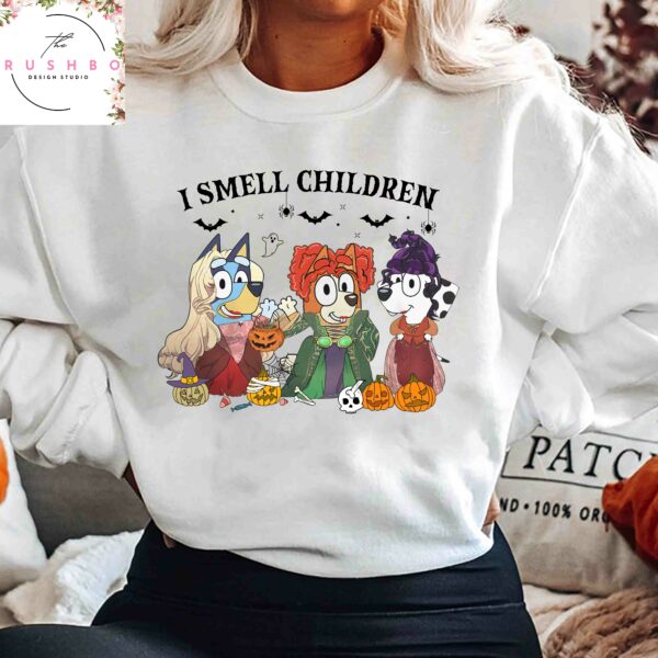 I Smell Children Bluey Hocus Pocus Sweatshirt