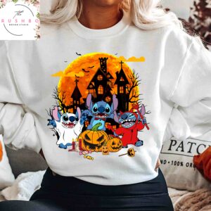 Stitch Pumpkin Halloween Sweatshirt