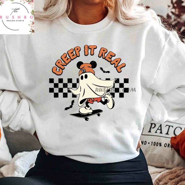 Creep It Real Boo Spooky Halloween Sweatshirt