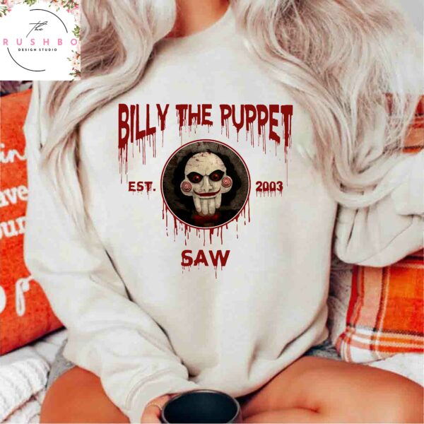 Billy The Peppet Saw Halloween Sweatshirt