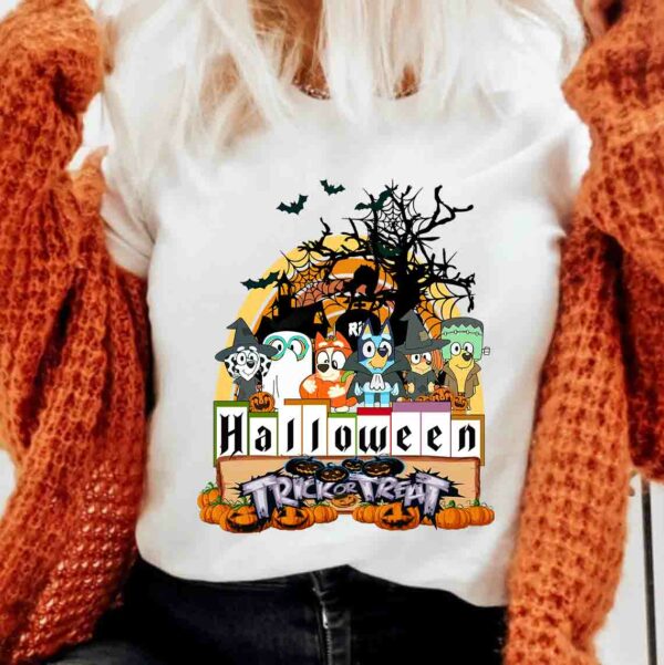 Bluey Halloween Trick Or Treat Trending Shirt