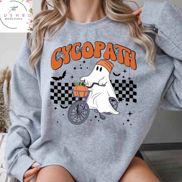 Cycopath Boo Spooky Halloween Sweatshirt