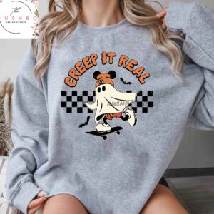 Creep It Real Boo Spooky Halloween Sweatshirt