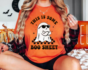 Funny Halloween This Is Some Boo Sheet Ghost Shirt