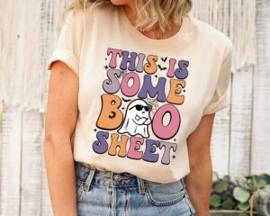 Funny Halloween This Is Some Boo Sheet Shirt