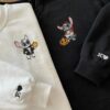 Embroidered Couple Boo Halloween Sweatshirt