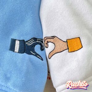 Coraline And Wybie Couple Matching Embroidered Sweatshirt