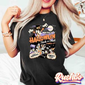 Disney Halloween Shirt, Disney Halloween Trick Or Treat Shirt, Halloween Disney Trip, Mickey And Friends Halloween Shirt, Disney Mickey Tee