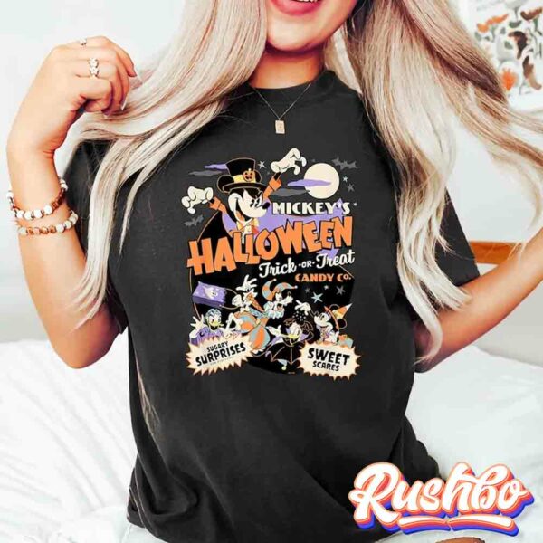 Disney Halloween Shirt Trick Or Treat Trip Mickey And Friends Tee