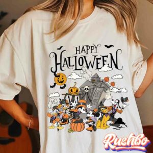 Vintage Disney Halloween Mickey And Friends Mummy Shirt
