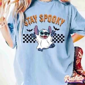 Stay Spooky Stitch Ghost Halloween Shirt