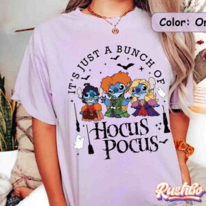Disney Halloween It’s Just A Bunch Of Hocus Pocus Sanderson Sisters Shirt