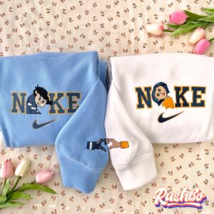 Coraline And Wybie Couple Matching Embroidered Sweatshirt