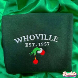 Whoville University Embroidered Crewneck Sweatshirt