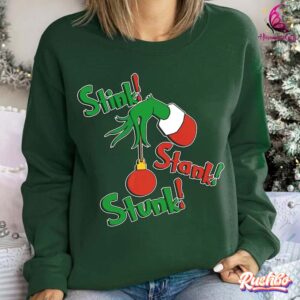 Merry Grinchmas Stink Stank Stunk Christmas Shirt