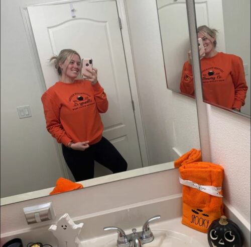 Spooky Embroidered Halloween Sweatshirt photo review