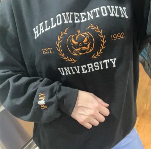 Embroidered Halloweentown Embroidery Sweatshirt photo review