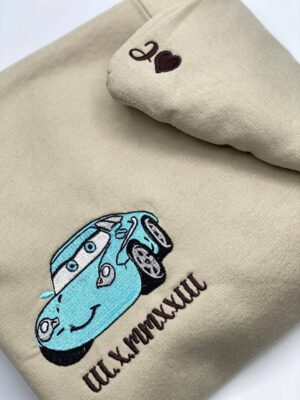Cars Mcqueen X Sally Couple Embroidered Sweatshirt