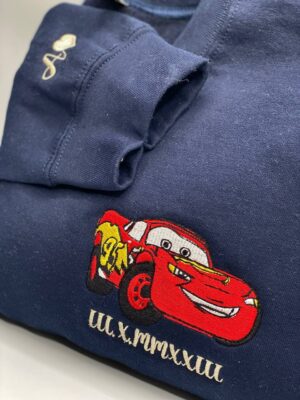 Cars Mcqueen x Sally Couple Embroidered Sweatshirt