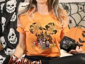 Vintage Mickey And Friends Walt Disney World Halloween Shirt