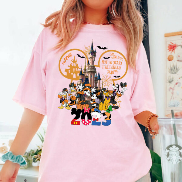 Personalized Not So Scary Halloween Disney Party Shirt