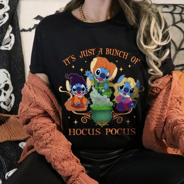 Stitch It’s Just A Bunch Of Hocus Pocus Halloween Shirt