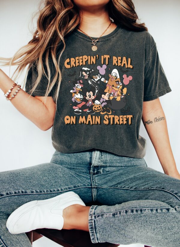 Disney Creepin’ It Real On Main Street Halloween Shirt