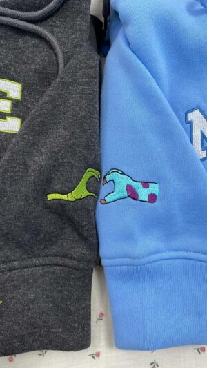 Sully & Mike ( Monsters University) Matching Embroidered Shirt