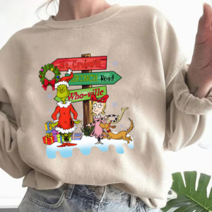 Mr Grinch Road Who-ville Christmas Sweatshirt