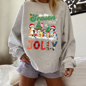 Bluey Family Tis The Season To Be Jolly Christmas Sweatshirt