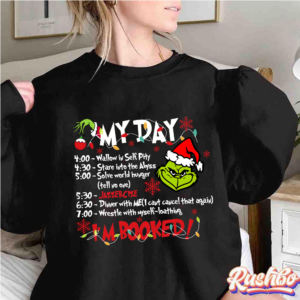 Grinch My Day Booked Christmas Sweatshirt