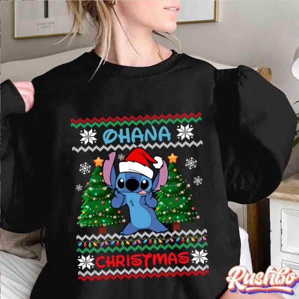 Ohana Stitch Ugly Christmas Sweatshirt