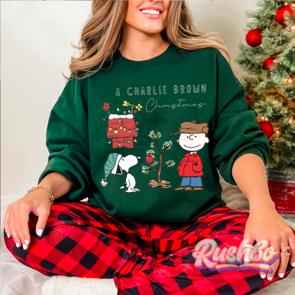 Charlie Brown And Snoopy Christmas Sweatshirt