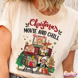 Christmas Movie And Chill Cassette Shirt