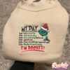 The Grinch Embroidered Christmas Sweatshirt