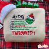 The Grinch Embroidered Christmas Sweatshirt