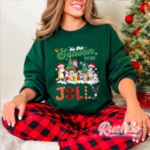 Bluey Family Tis The Season To Be Jolly Christmas Sweatshirt