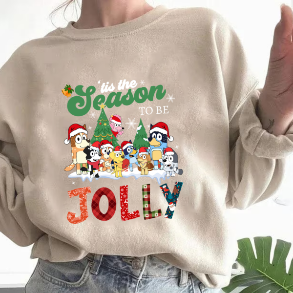 Bluey Family Tis The Season To Be Jolly Christmas Sweatshirt