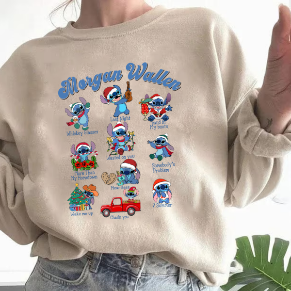 Morgan Wallen Stitch Christmas Sweatshirt
