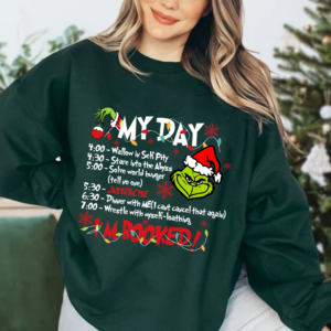 Grinch My Day Booked Christmas Sweatshirt