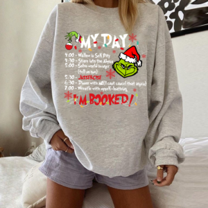 Grinch My Day Booked Christmas Sweatshirt