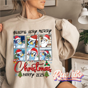 Bluey Very Merry Christmas Party 2023 Sweatshirt