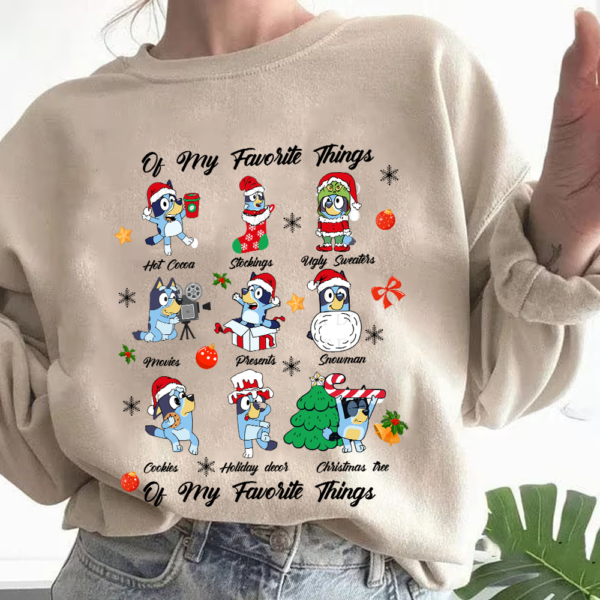 Bluey My Favorite Things Christmas Season Sweatshirt