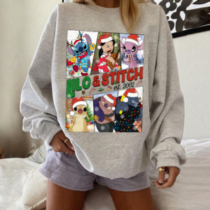 Lilo And Stitch Est 2002 Christmas Sweatshirt